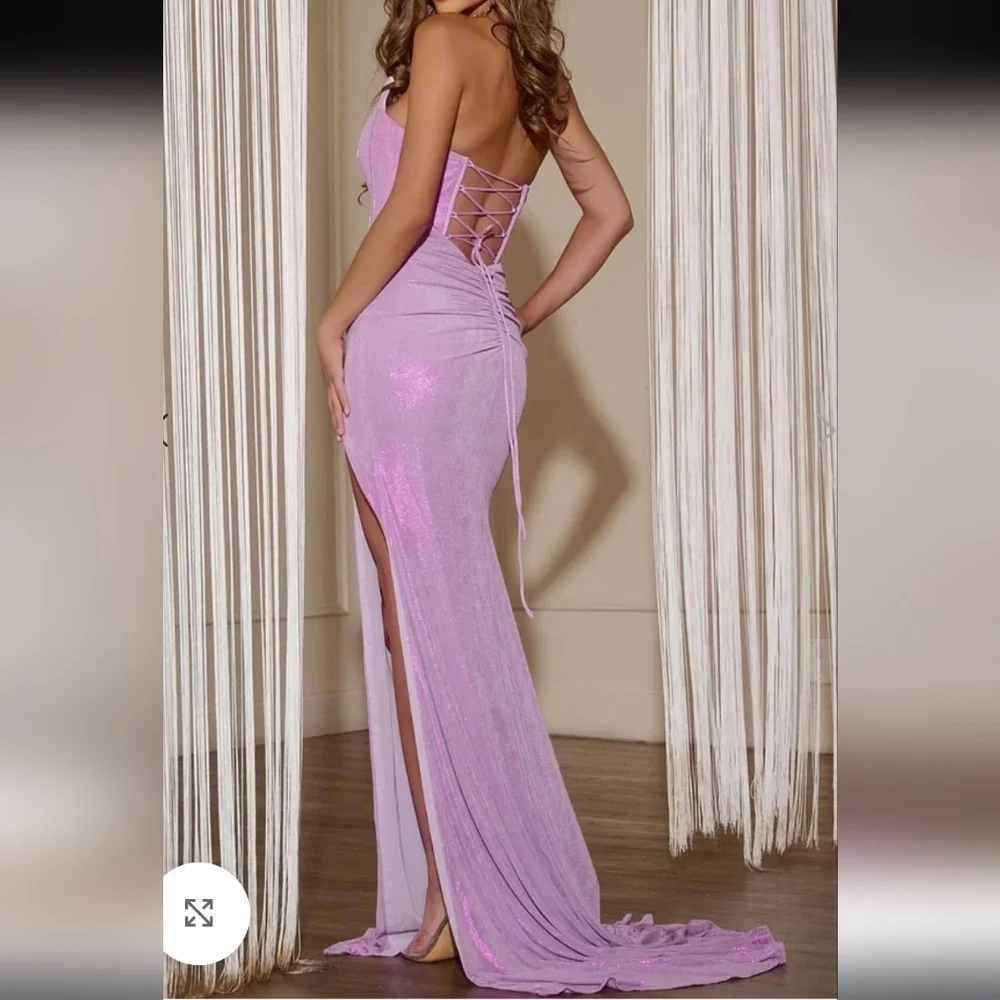 Jovani Luxury Strapless Lilac Gown Size 2 Prom, Wedding, Formal